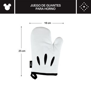 Guantes para horno. Colección Disney Home Monochrome. Farberware.